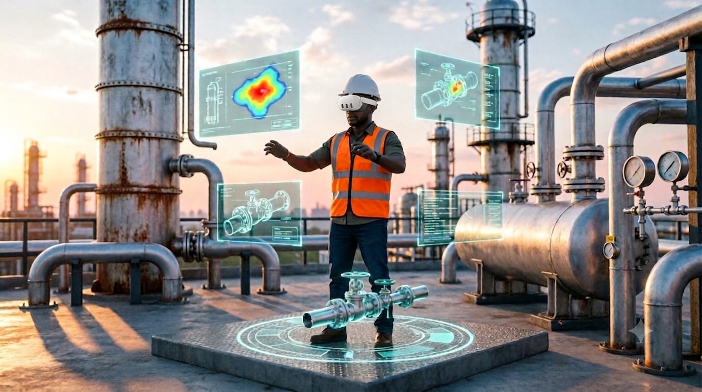 XR oil and gas training using Virtual Reality headset in Nigeria